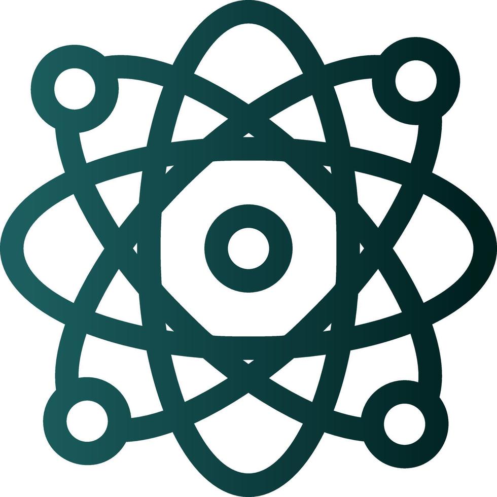 Atoms Glyph Icon vector
