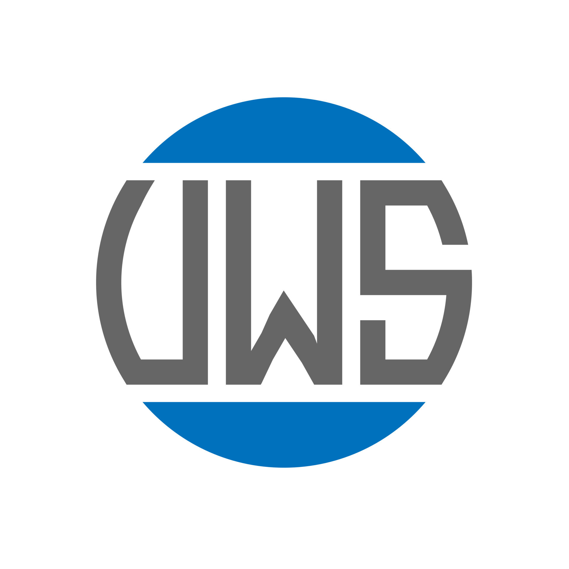 diseño de logotipo de letra vws sobre fondo blanco. concepto de logotipo de círculo de iniciales diseño de logotipo de letra vws sobre fondo blanco. concepto de logotipo de círculo de iniciales