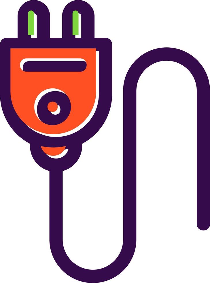 Plug Glyph Icon vector