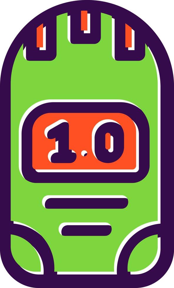 Dosimeter Glyph Icon vector