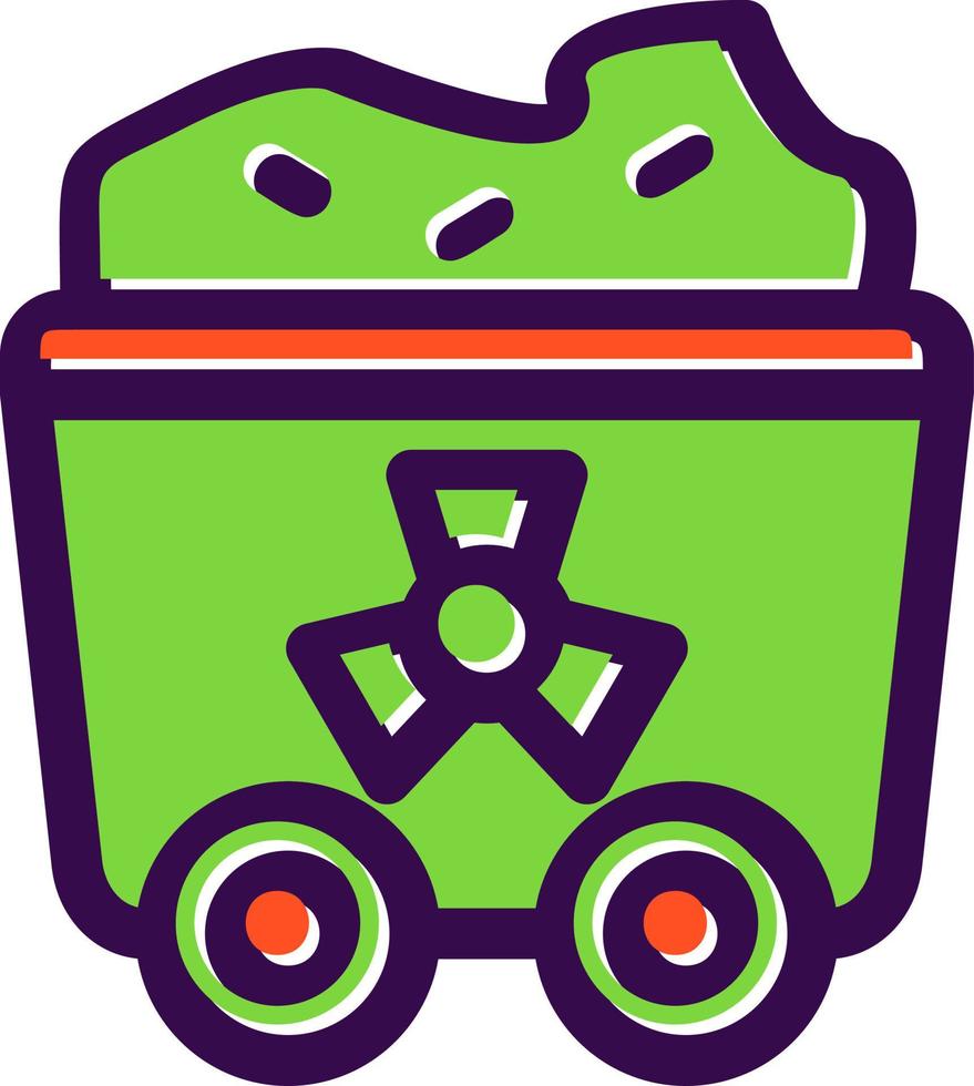Uranium Glyph Icon vector