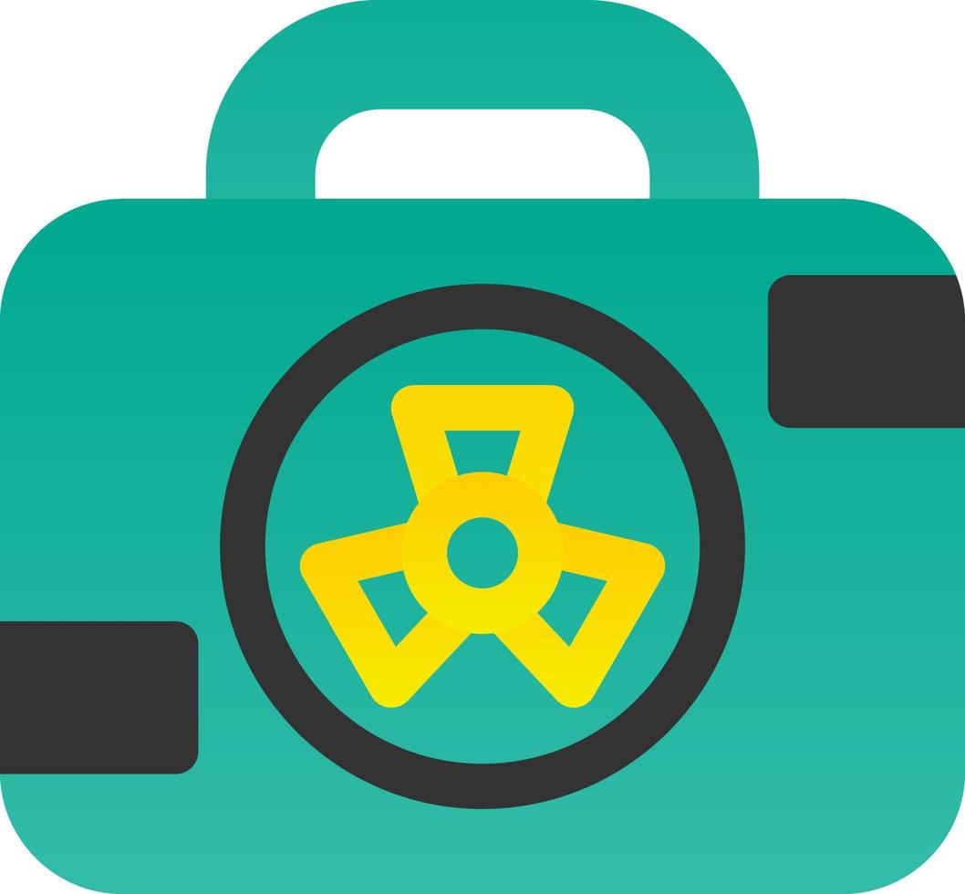 Nuclear Case Glyph Icon vector