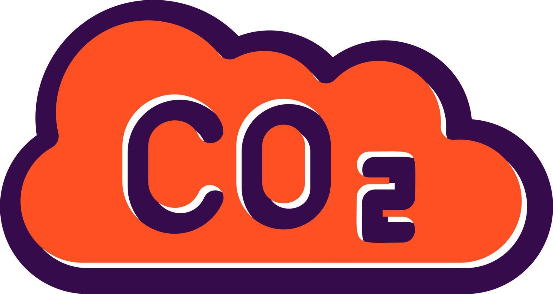 Co2 Glyph Icon vector