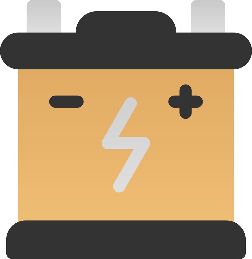 icono de glifo de batería vector