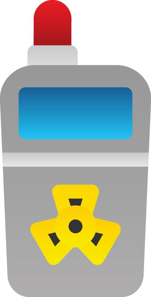 Radiation Detector Glyph Icon vector