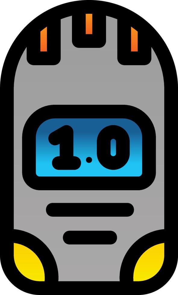 Dosimeter Glyph Icon vector