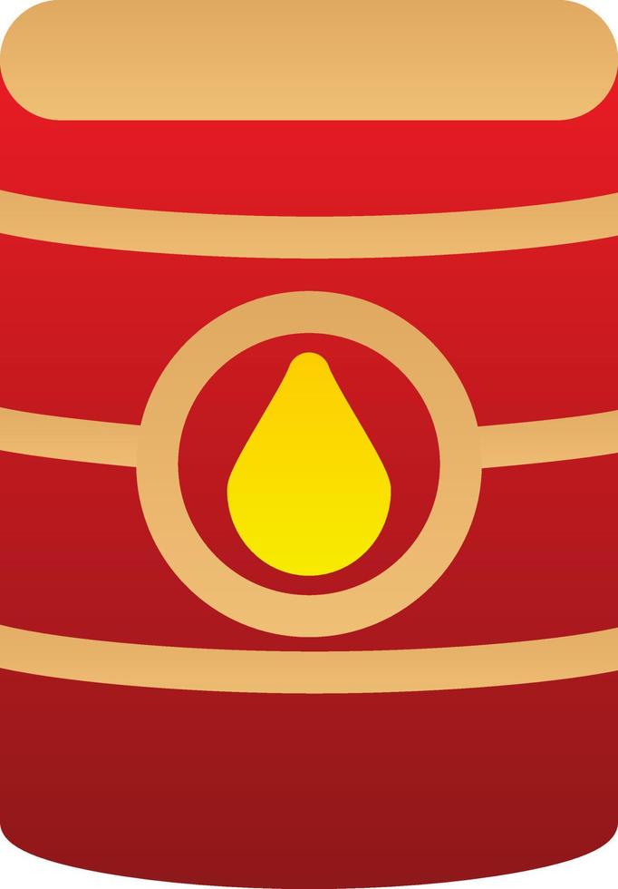 Oil Barrell Glyph Icon vector