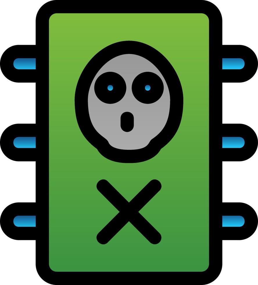 Toxic Waste Glyph Icon vector