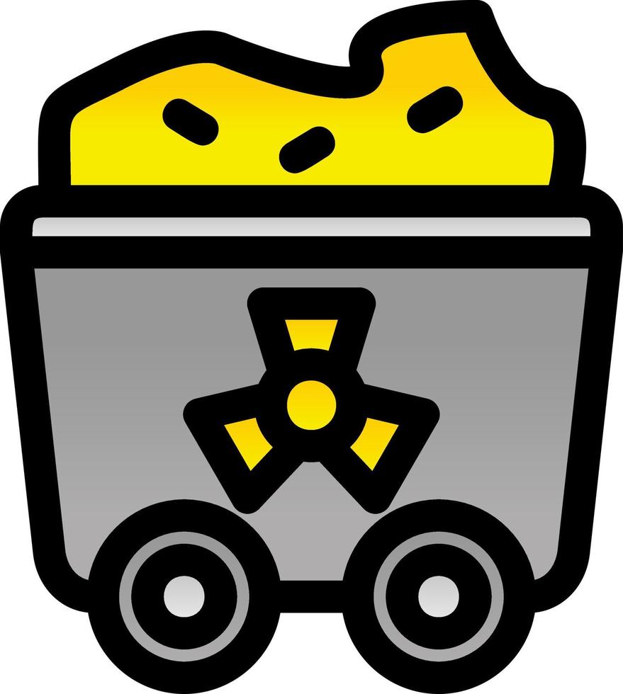 Uranium Glyph Icon vector