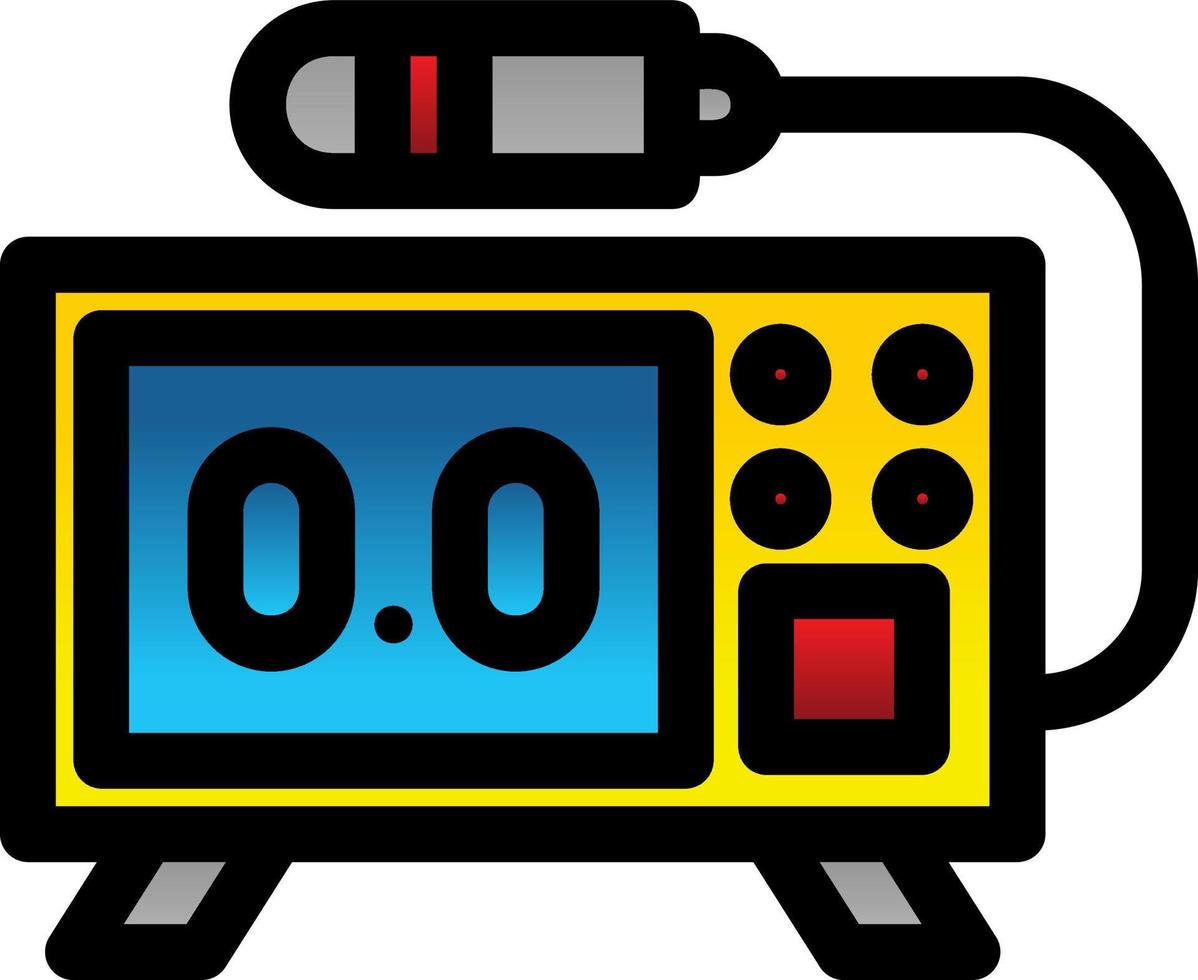 Geiger Counter Glyph Icon vector