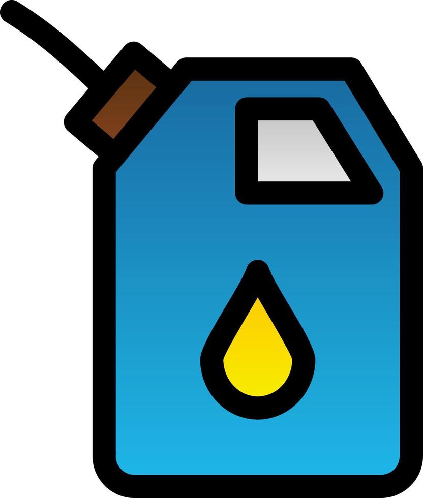 icono de glifo de petróleo vector