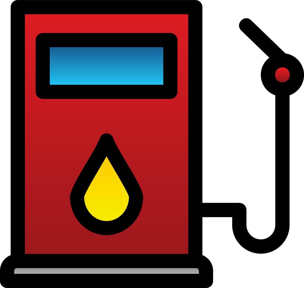 icono de glifo de gasolina vector