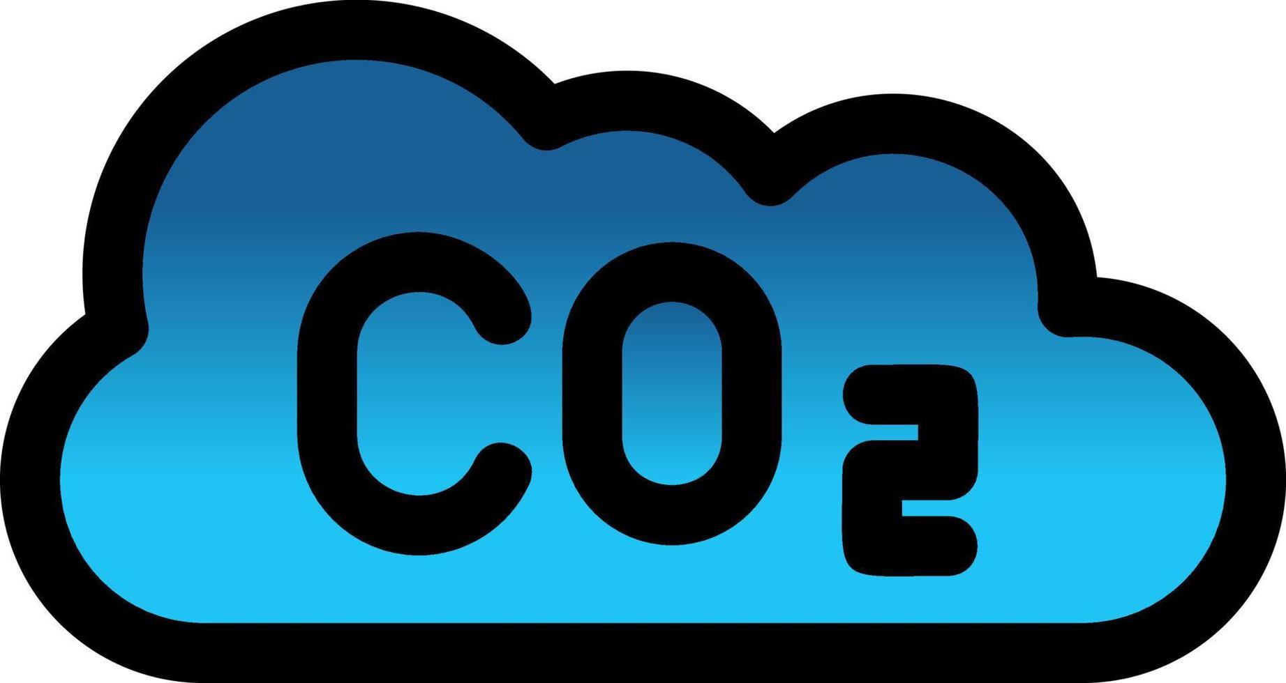 Co2 Glyph Icon vector