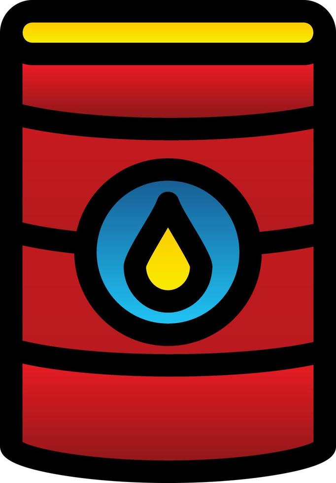 Oil Barrell Glyph Icon vector