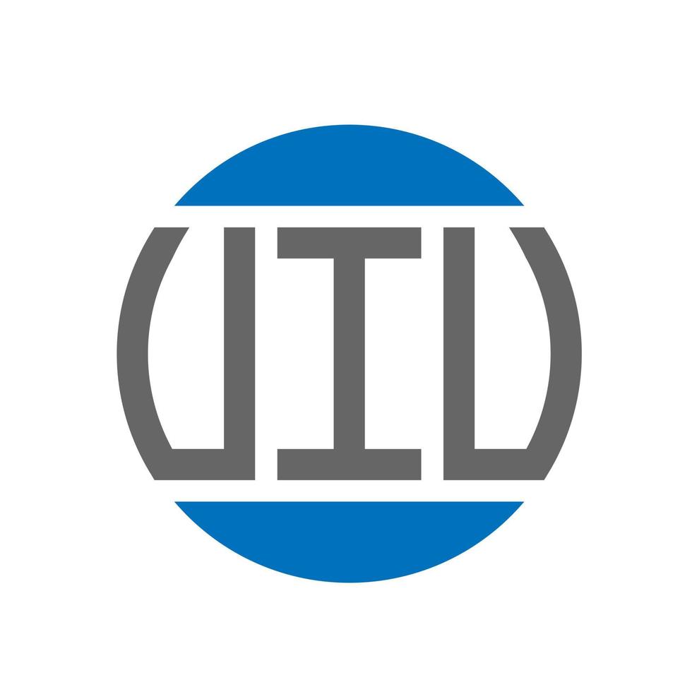 VIU letter logo design on white background. VIU creative initials circle logo concept. VIU letter design. vector