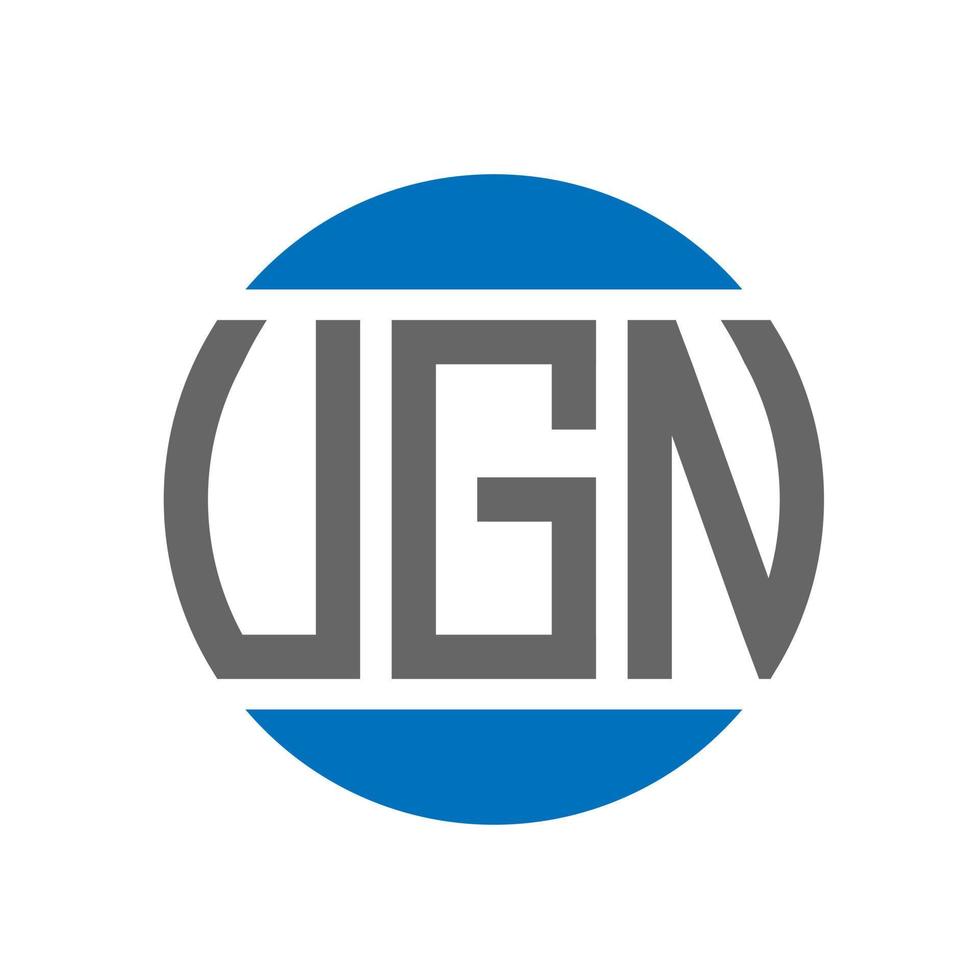 diseño de logotipo de letra vgn sobre fondo blanco. concepto de logotipo de círculo de iniciales creativas vgn. diseño de letras vgn. vector