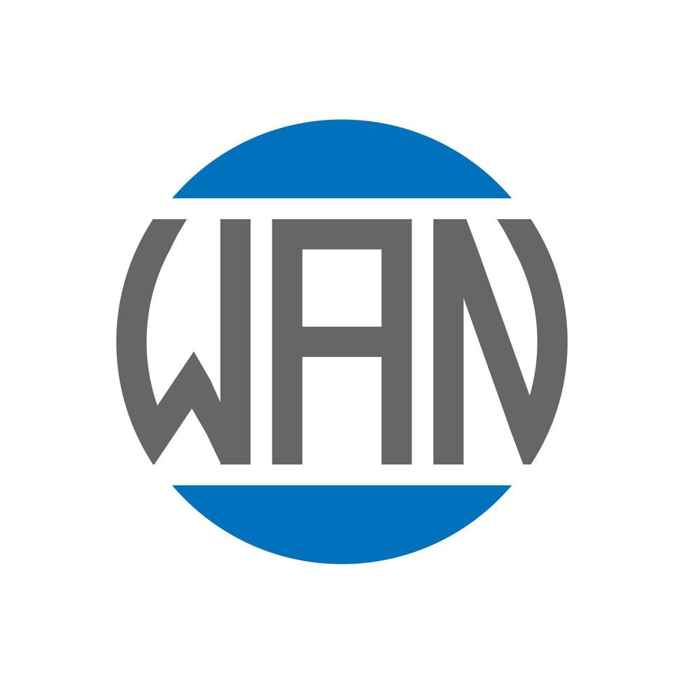 Wan Letter Logo Design On White Background Wan Creative Initials Circle Logo Concept Wan Wan Letter Logo Design On White Background Wan Creative Initials Circle Logo Concept Wan