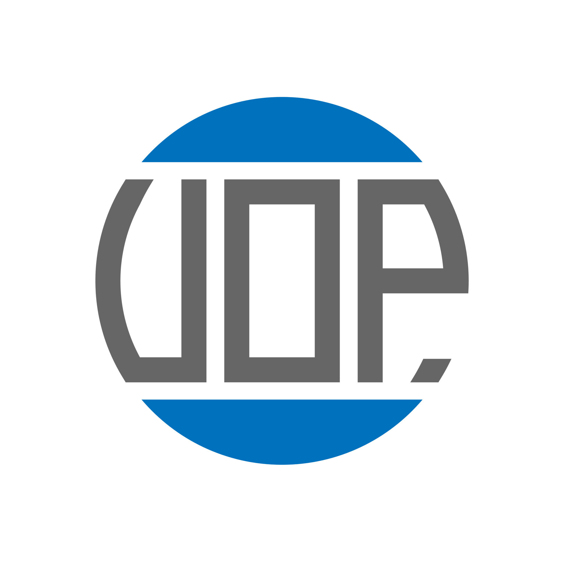 VOP letter logo design on white background. VOP creative initials ...