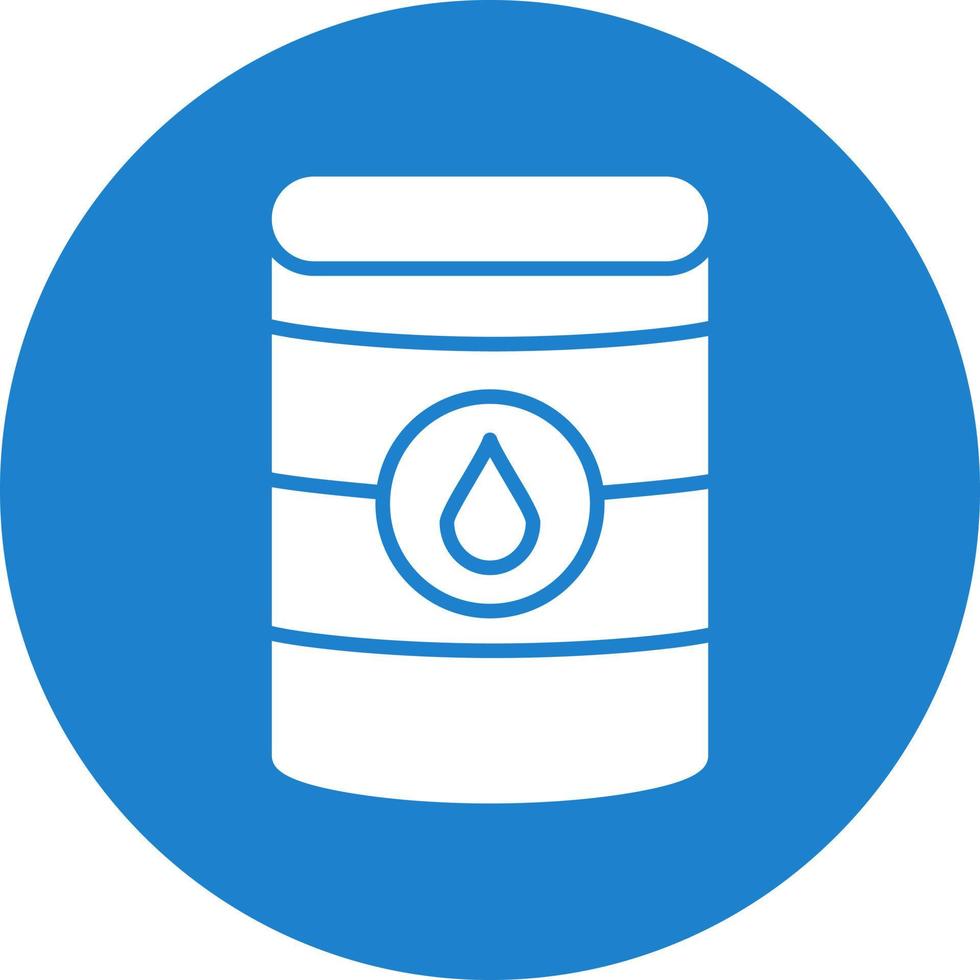 Oil Barrell Glyph Icon vector