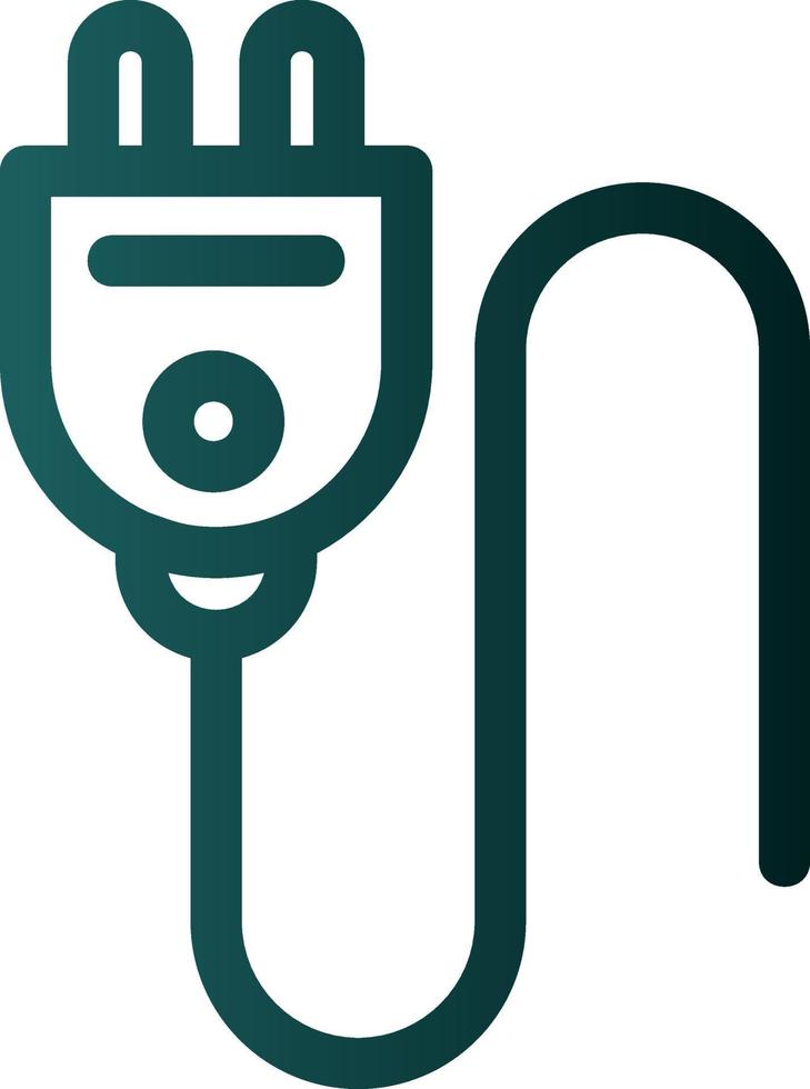 Plug Glyph Icon vector