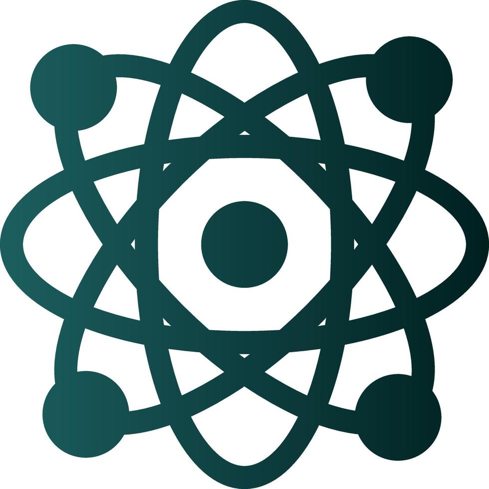 Atoms Glyph Icon vector