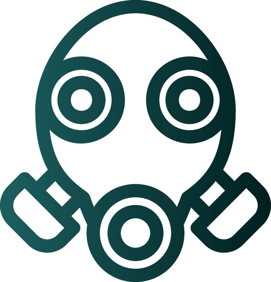 Gas Mask Glyph Icon vector