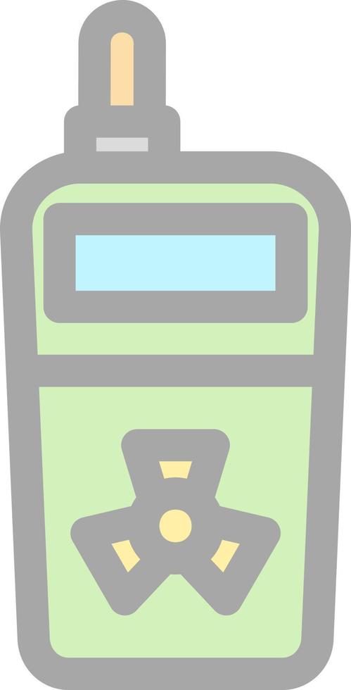 Radiation Detector Glyph Icon vector