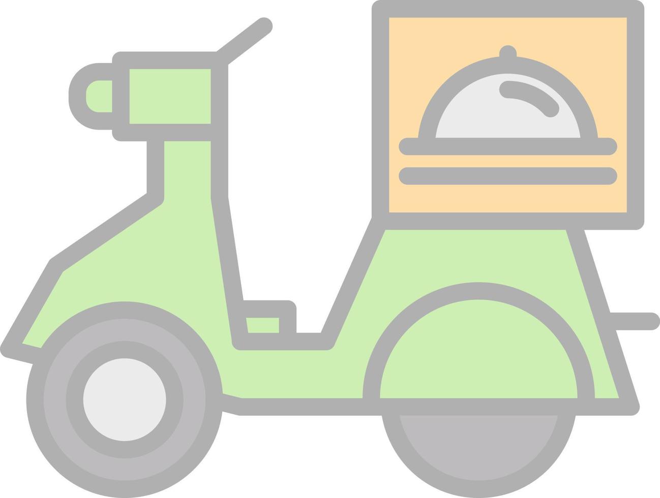 Food Delivery Vector Icon Design