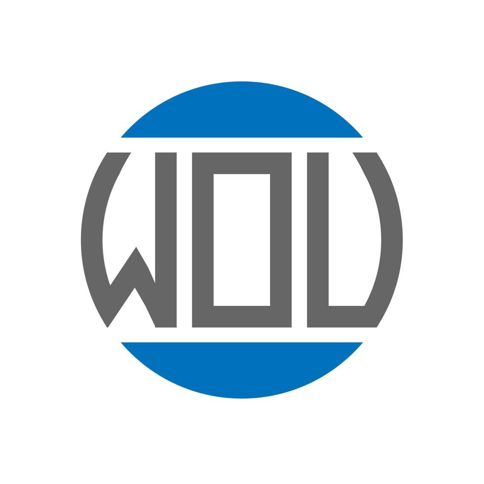 WOV letter logo design on white background. WOV creative initials circle logo concept. WOV letter design. vector