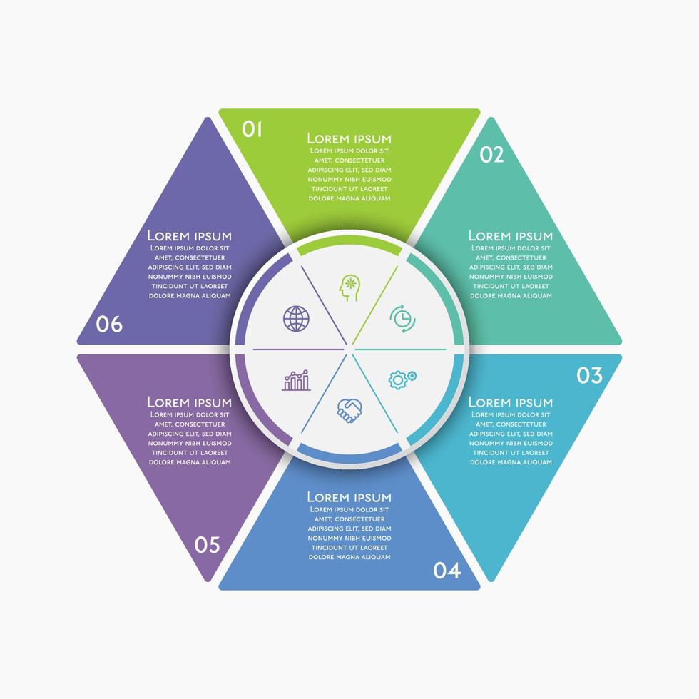 Presentation business infographic template vector