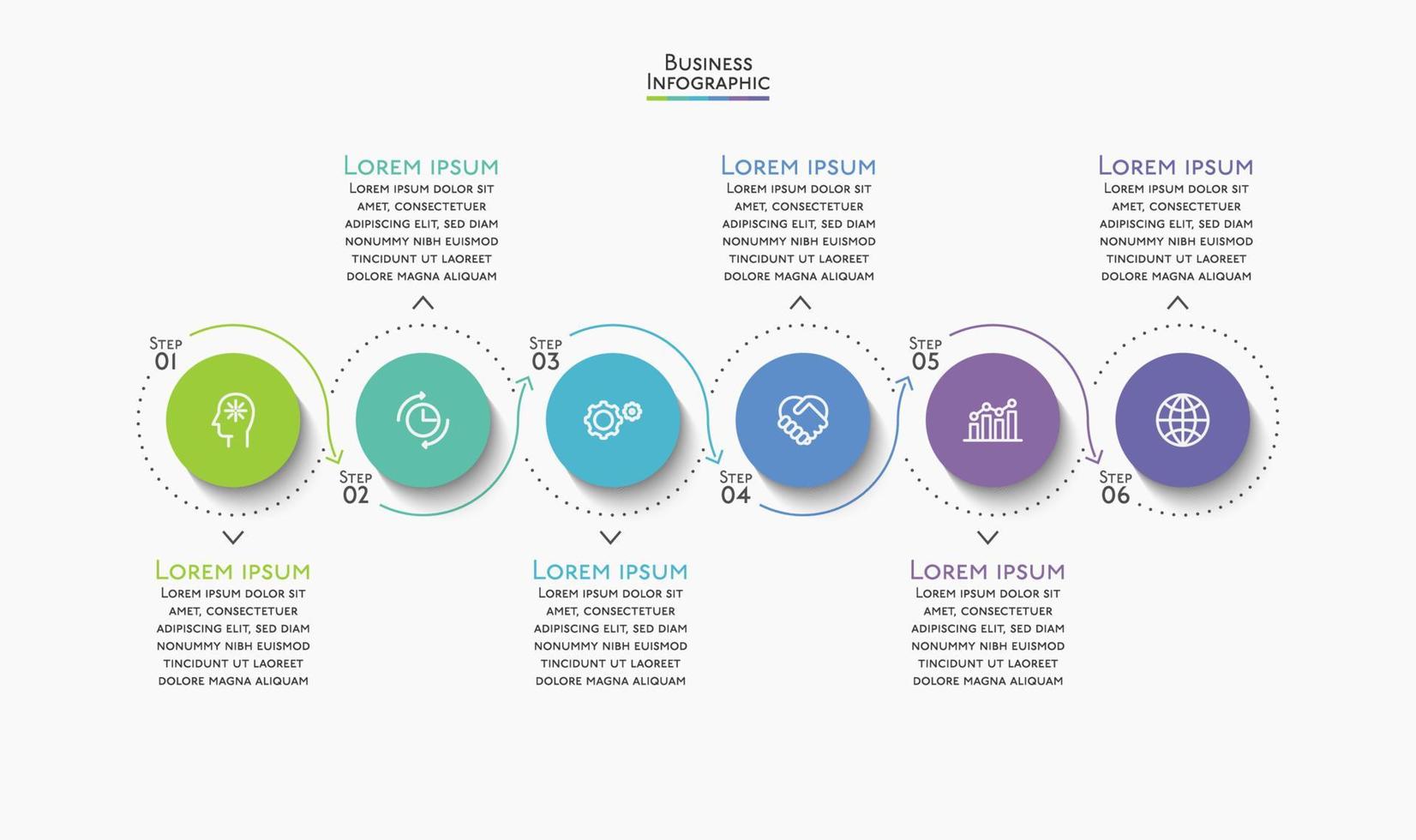 Presentation business infographic template vector