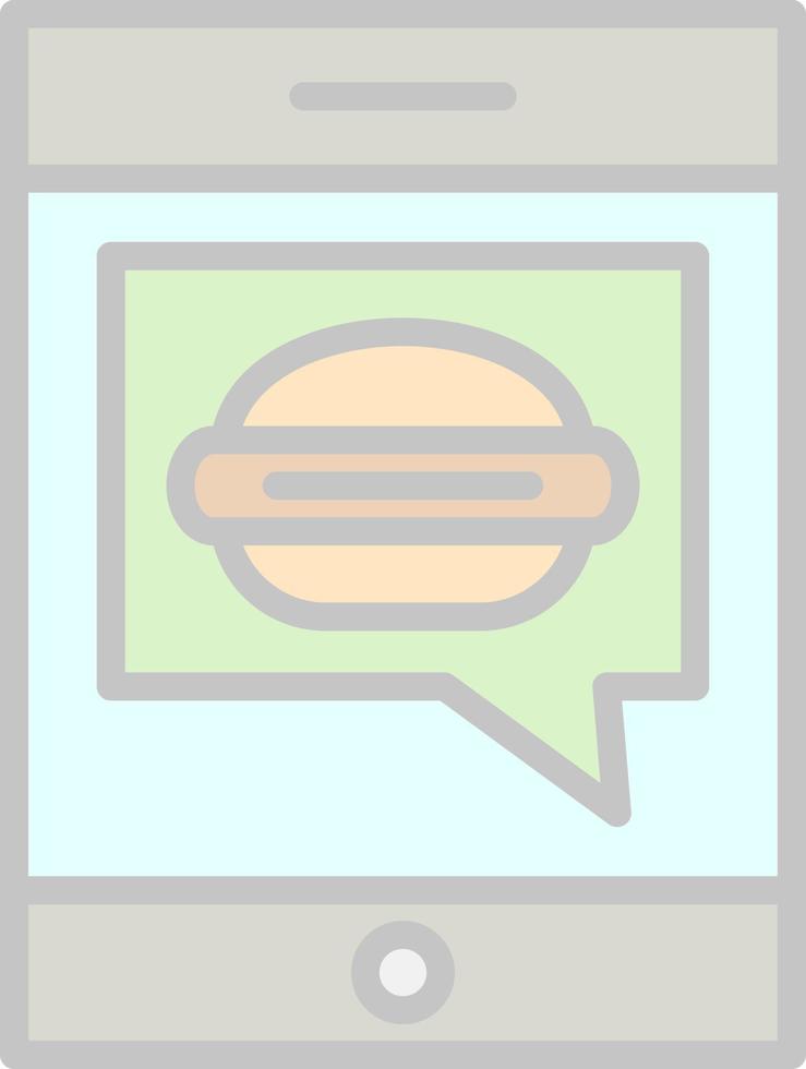 Food App Vector Icon Design