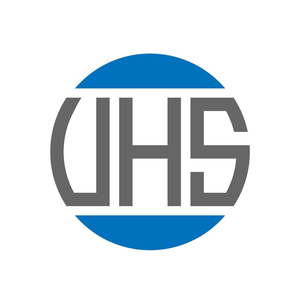 VHS letter logo design on white background. VHS creative initials