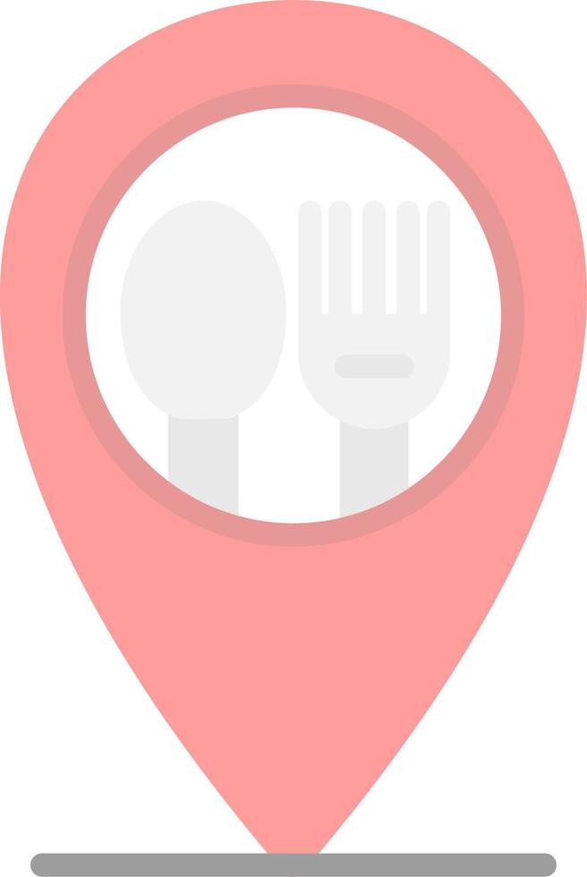 Restaurant Location Vector Icon Design