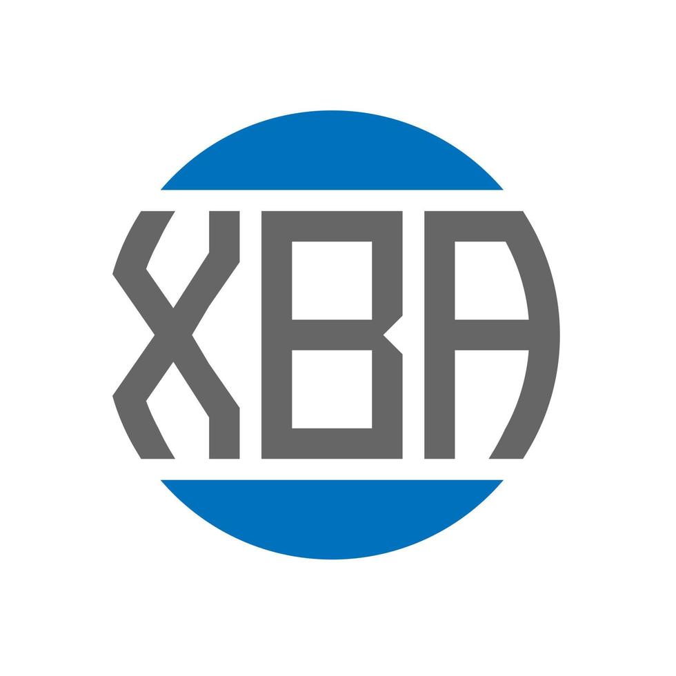 XBA letter logo design on white background. XBA creative initials ...
