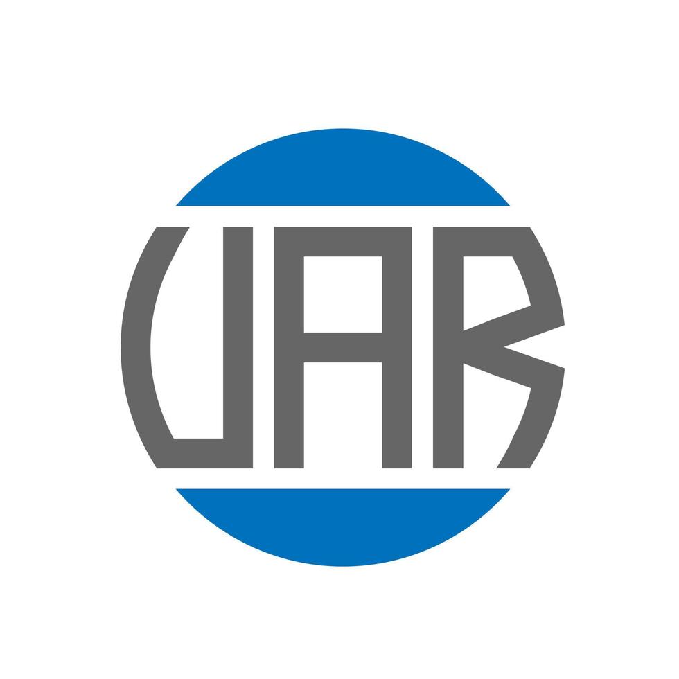 VAR letter logo design on white background. VAR creative initials circle logo concept. VAR letter design. vector