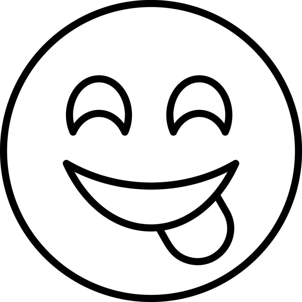 Face Savoring Food Vector Icon Design