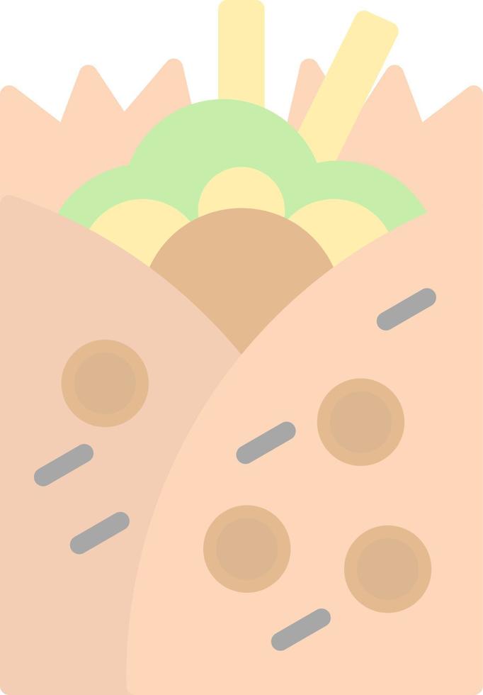 Burrito Vector Icon Design