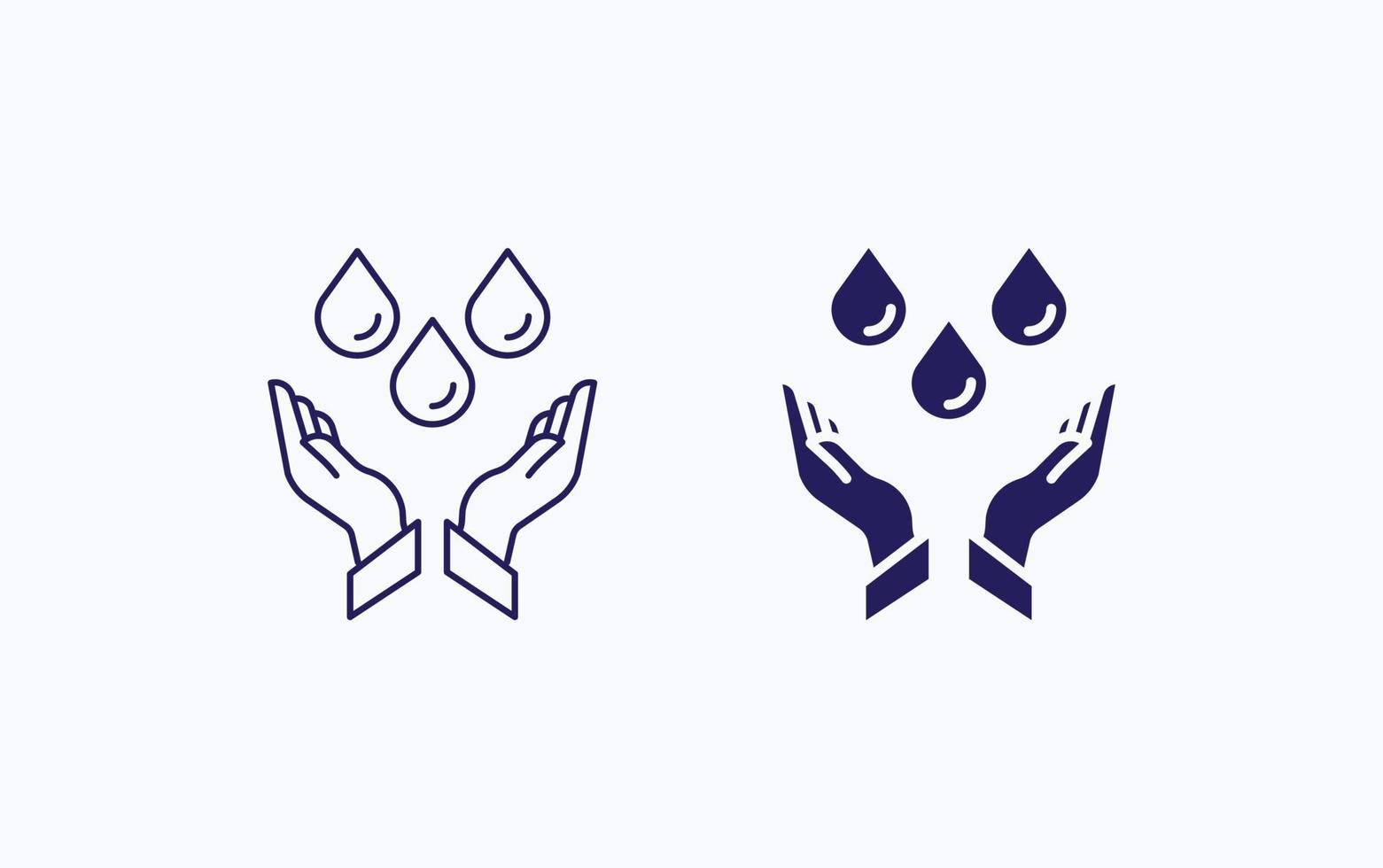 Save water illustration icon vector