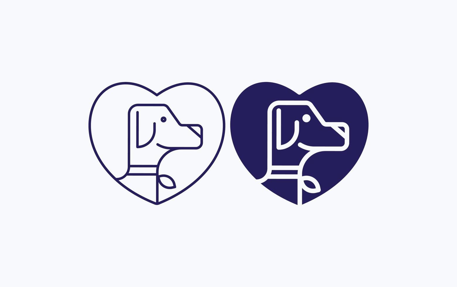Dog Love vector illustration icon