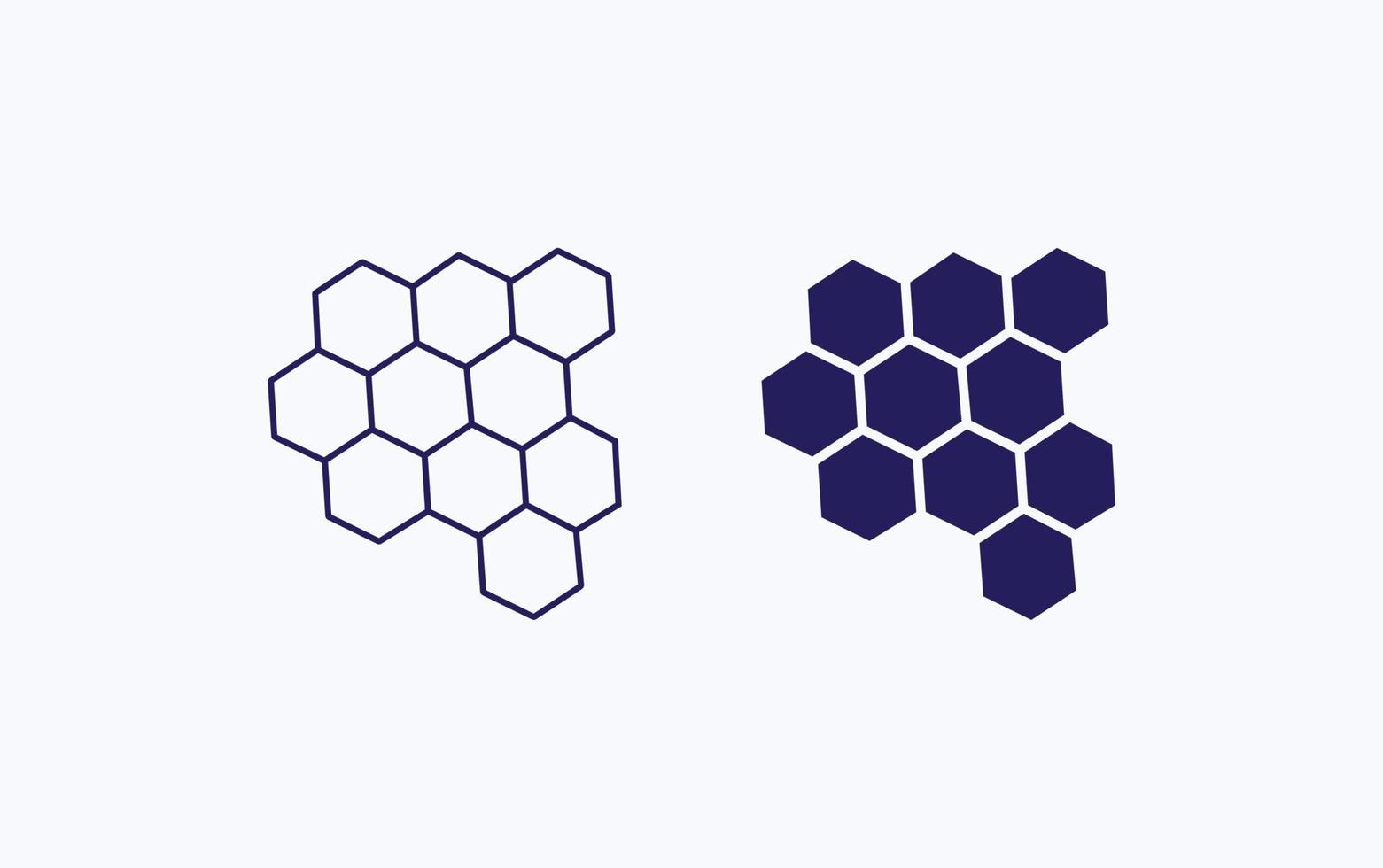 Honey shape illustration icon vector