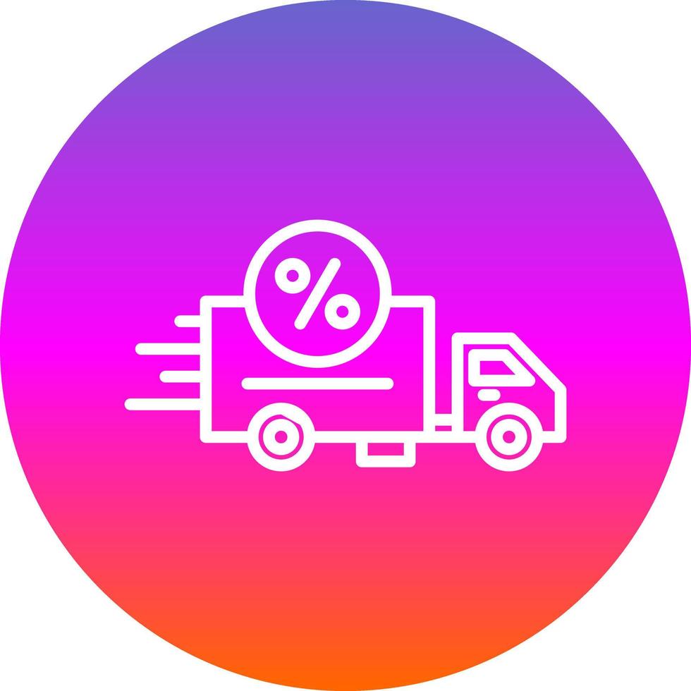 Discount Courier Vector Icon Design