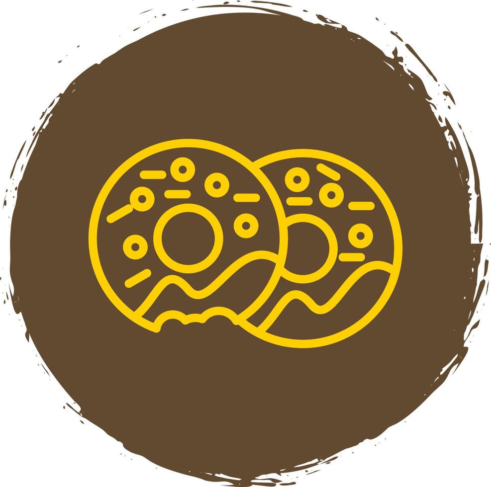 diseño de icono de vector de donuts