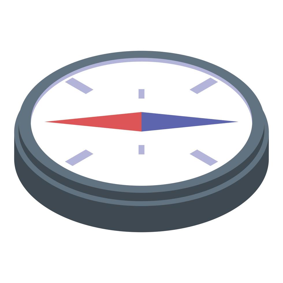 Excursion compass icon, isometric style vector