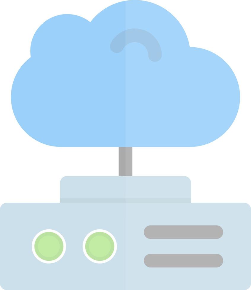 Cloud Storage Flat Icon vector