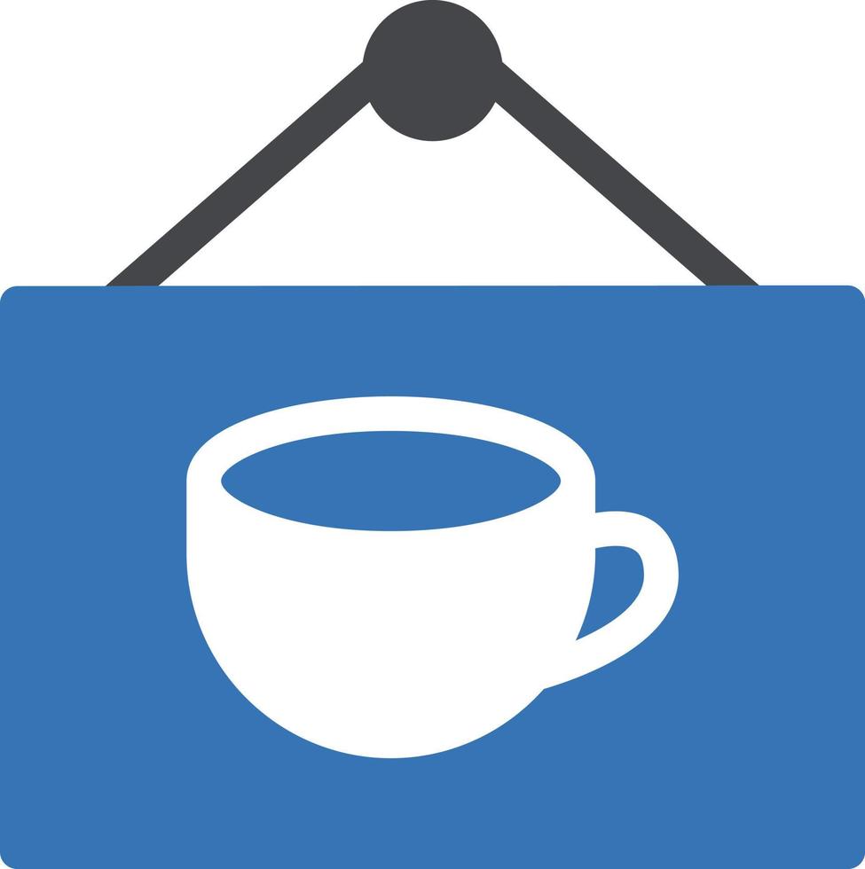 ilustración de vector de tablero de café en un fondo. símbolos de calidad premium. iconos vectoriales para concepto y diseño gráfico.