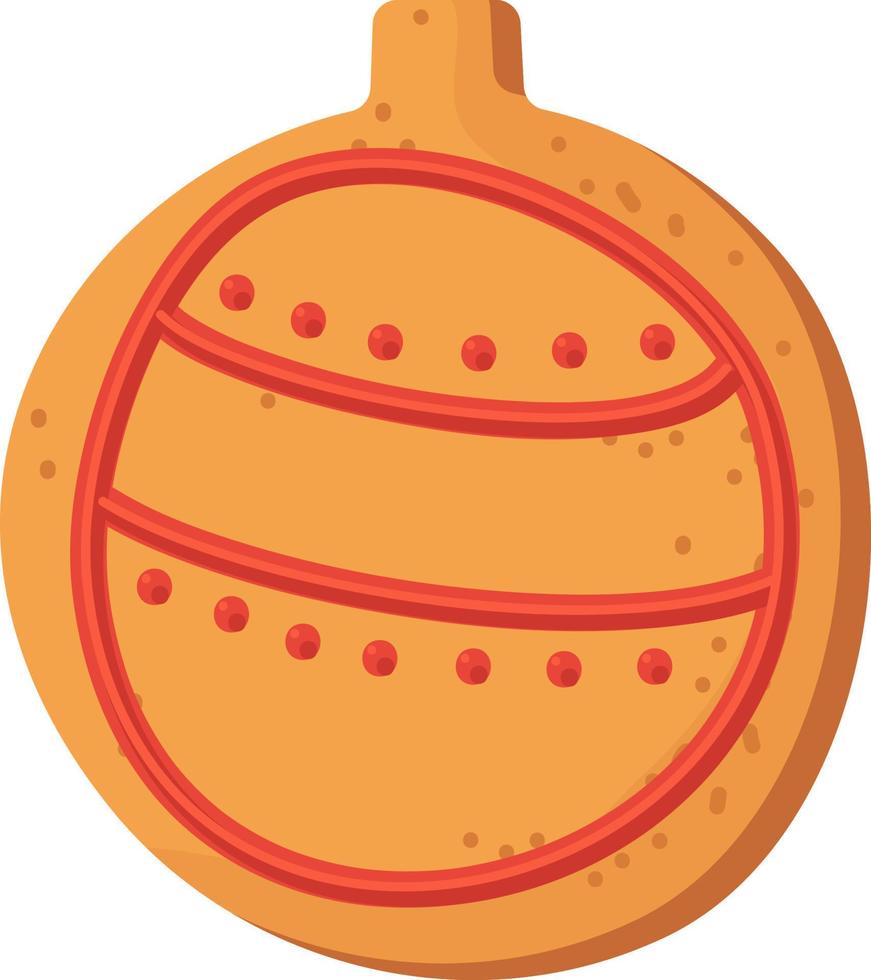 navidad pan de jengibre casero juguete de navidad vector