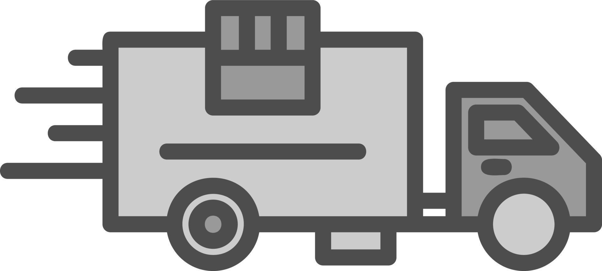 Delivery Truck Vector Icon Design