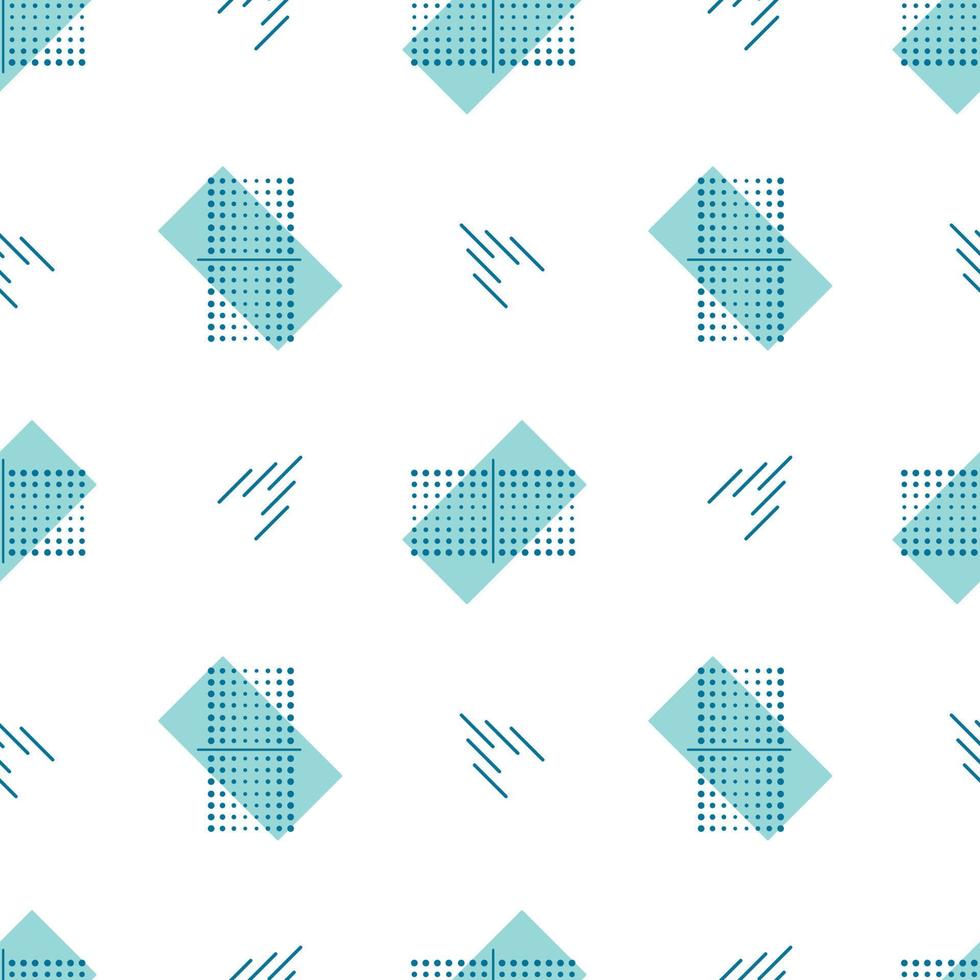 Vector seamless abstract pattern. Background or wallpaper with geometric forms and shapes. Design elements with rectangles and dots.