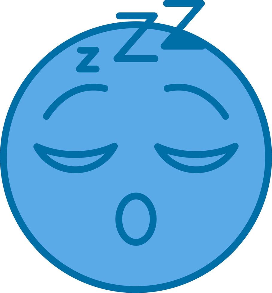 Sleeping Face Vector Icon Design